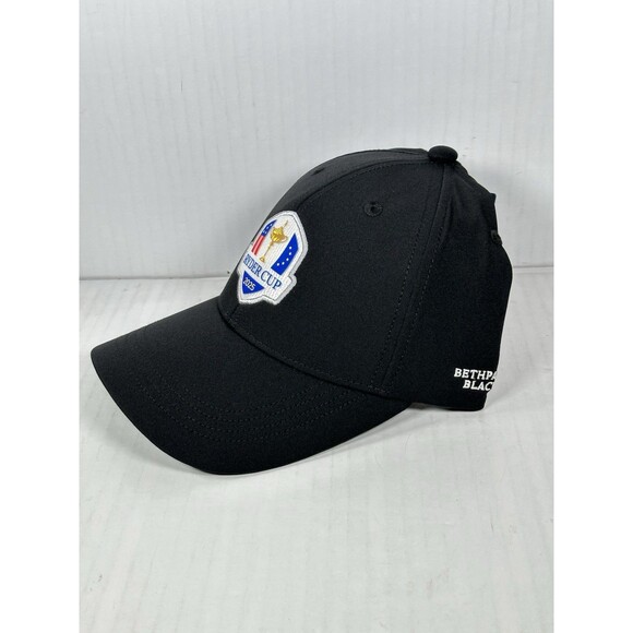 Walter Hagen Ryder Cup Adult Performance Adjustable Golf Hat Cap Black OSFA NEW - Picture 2 of 6